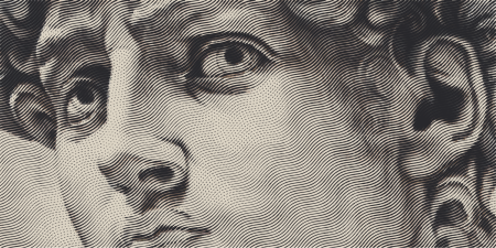 Давид Микеланджело арт вектор