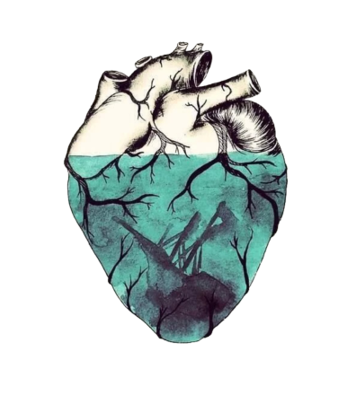 С красным сердцем