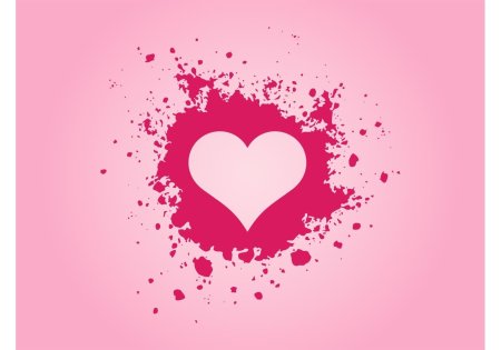 Сердце нарисованное кровью