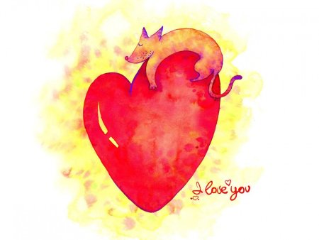 Сердечко красками