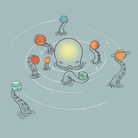 Зарисовка солнечной системы