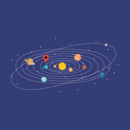 Солнечная система Минимализм