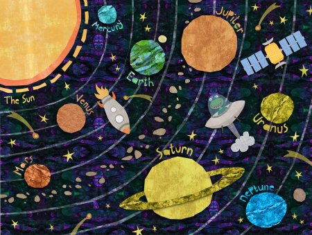 Плакат космос для детей