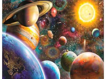 Алмазная мозаика Солнечная система 50х65