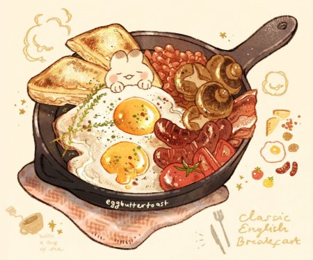 Красивые рисунки про еду