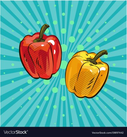 Фрукты в стиле поп арт