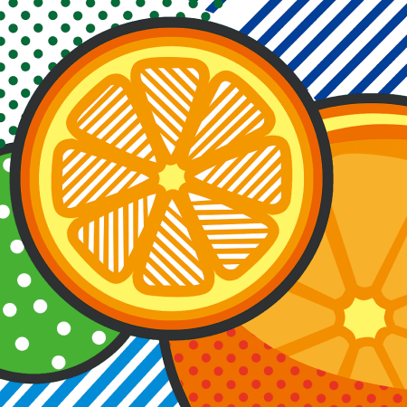 Стилизованный апельсин