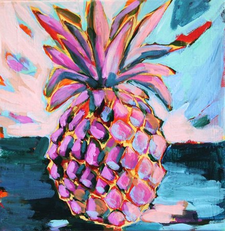 Ананас мастихином