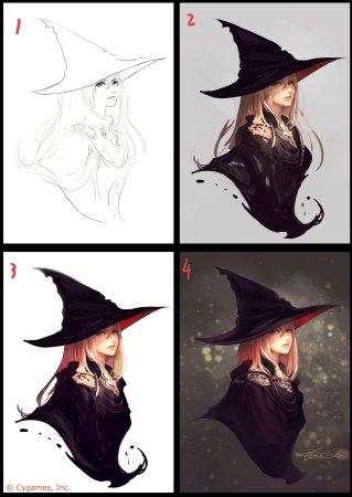 Ведьминская шляпка референс