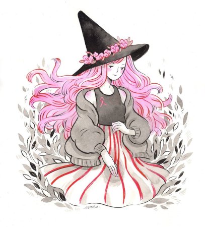 Розовая ведьма