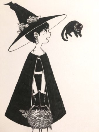 Наряд ведьмы иллюстрации