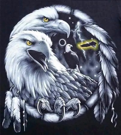 Орел арт рисунок