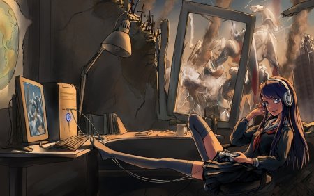 Аниме мальчик геймер