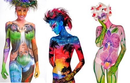 Рисование на женском теле