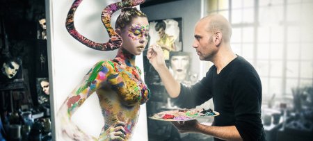 Джон Попплтон. Боди-арт