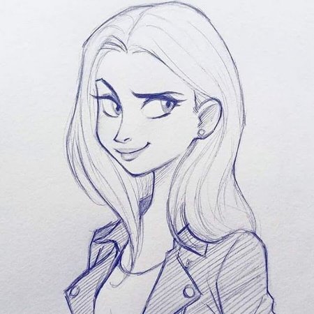 Картинки для срисовки девочки