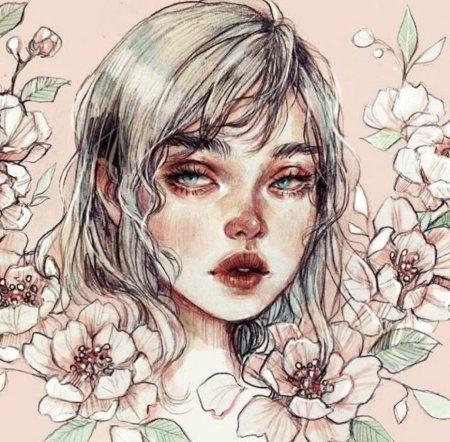 Девушка рисунок