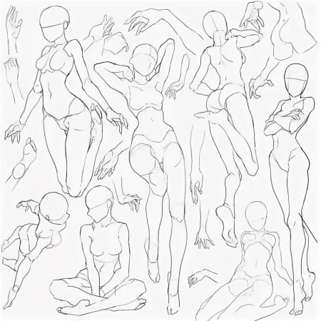 Позы для рисования