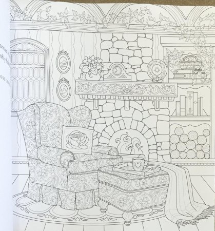 Раскраска антистресс комната