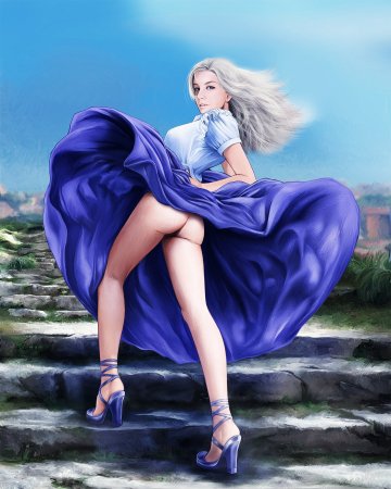 Платье рисунок