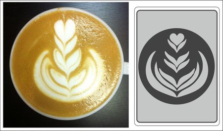 Техника латте арт схема