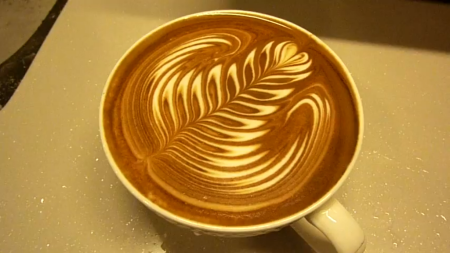 Розетта латте арт