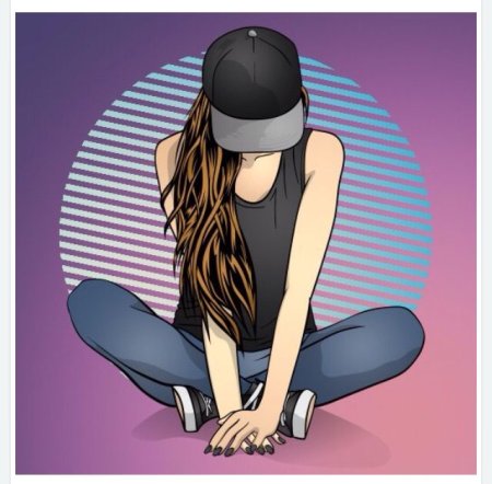 Девушка пацанка нарисовать