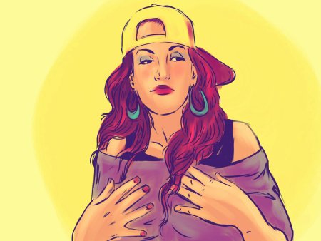 Красивые девушки в стиле арт