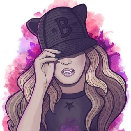 Нарисованные девушки в бейсболках