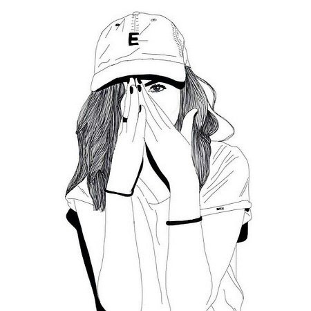 Картинки КРУТЫХ девушек для срисовки