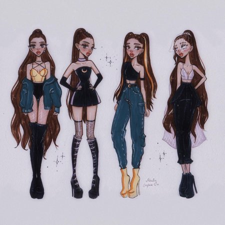 Ариана Гранде арт в полный рост