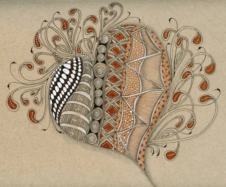 Грифонаж + Зентангл