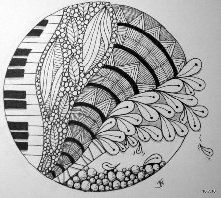 Зентаглы в стиле Модерн