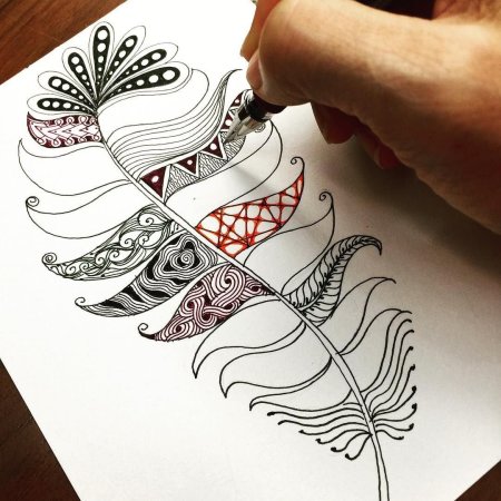 Техника рисования Зентангл