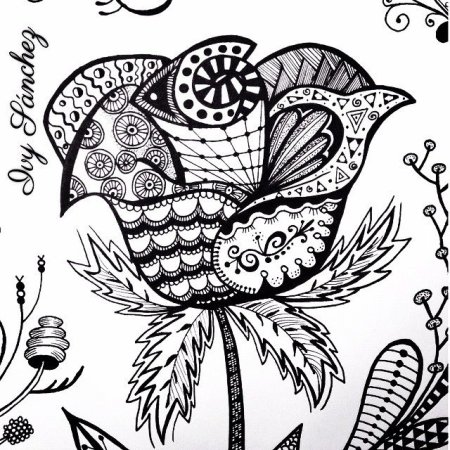 Зентангл розы