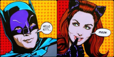 Поп арт Catwoman Batman
