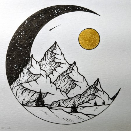 Пейзаж в круге