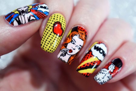 Маникюр комикс