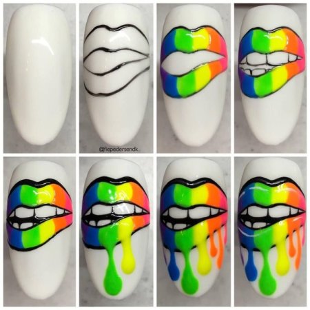 Поп арт на ногтях