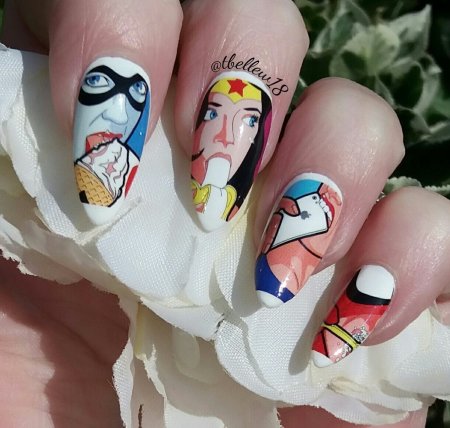 Поп арт на ногтях