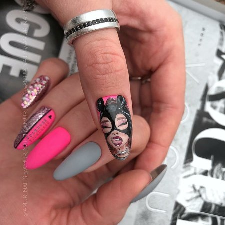 Ногти в стиле поп-арт