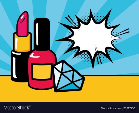 Лак для ногтей в стиле поп арт