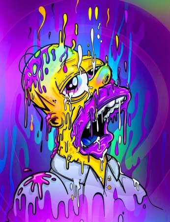 Барт симпсон Art психоделика