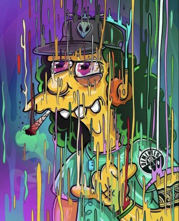 Барт симпсон Art психоделика