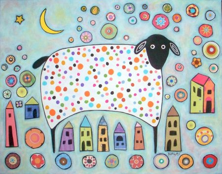 Карла Жерар наивная живопись животные