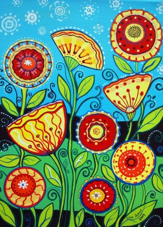 Карла Жерар цветы