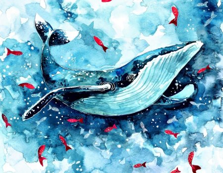 Кит иллюстрация