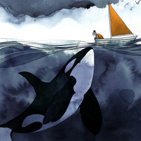 Кит рисунок