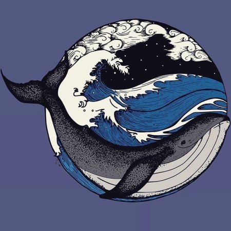 Стилизованный кит