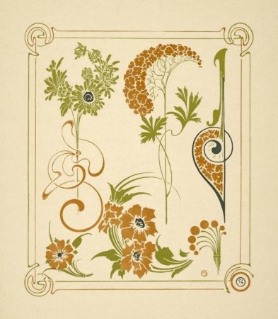 Орнамент ар нуво растительный